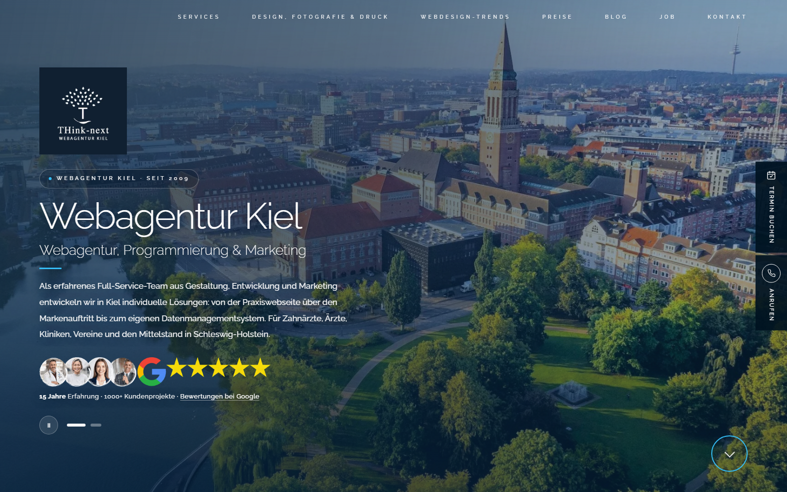 Startseite von Webagentur Kiel, SEO-Agentur in Kiel