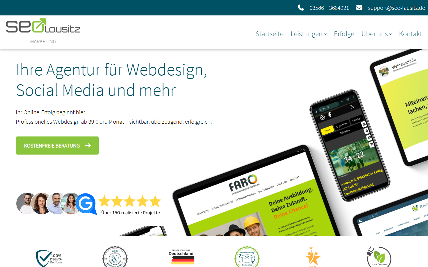 Startseite von Webdesign Görlitz, SEO-Agentur in Görlitz