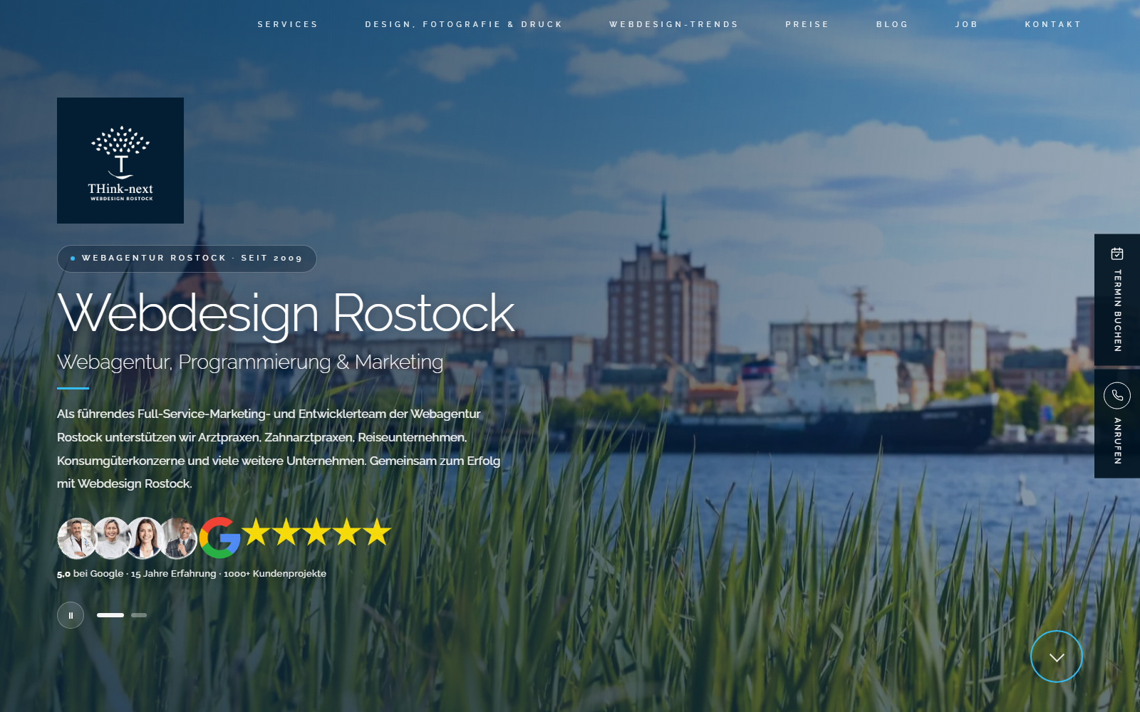 Startseite von Webdesign Rostock, SEO-Agentur in Rostock