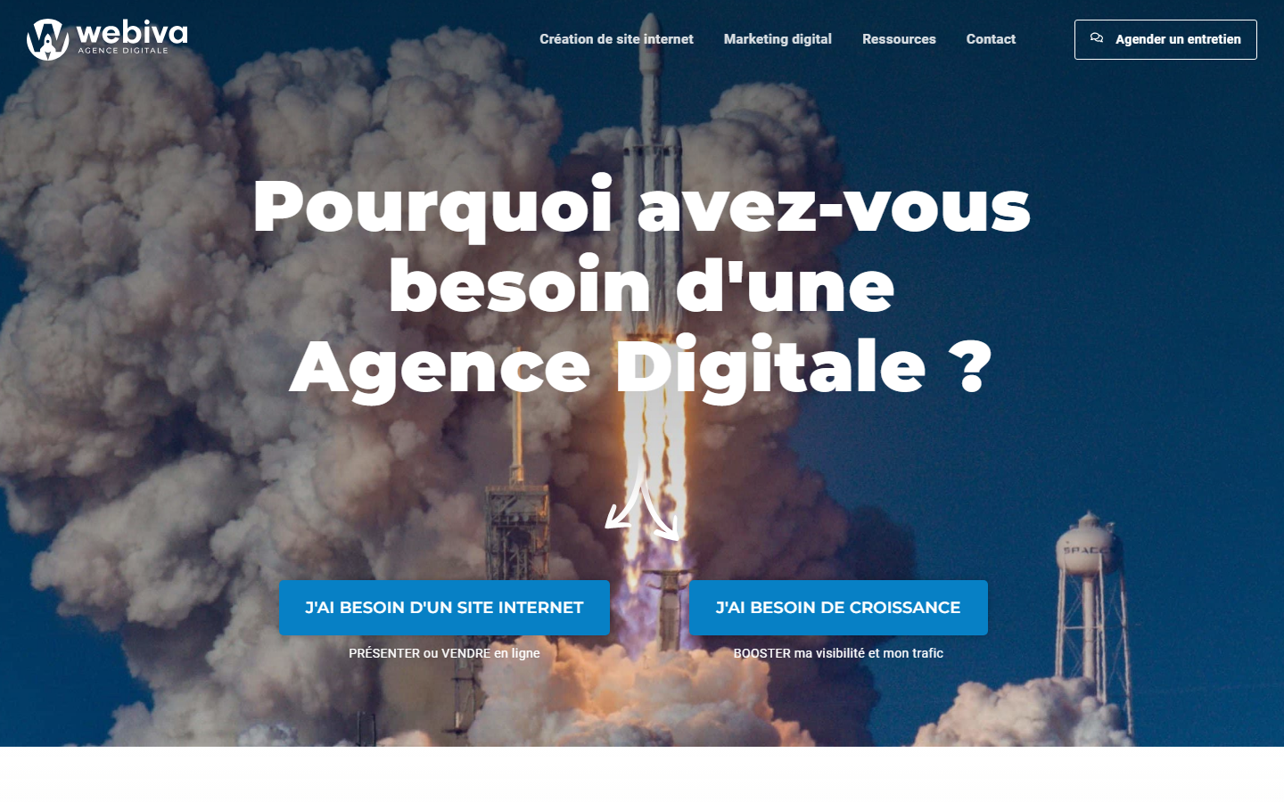 Startseite von Webiva Sàrl, SEO-Agentur in Freiburg