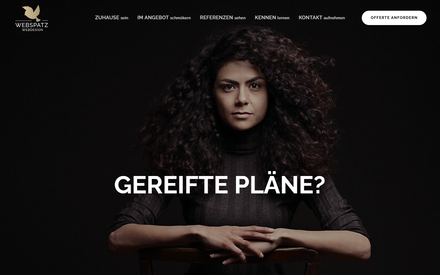 Startseite von Webspatz Webdesign GmbH, SEO-Agentur in Zürich
