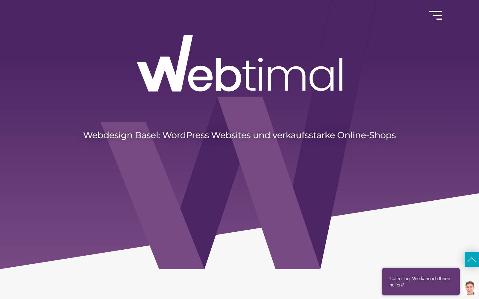 Startseite von Webtimal GmbH, SEO-Agentur in Basel