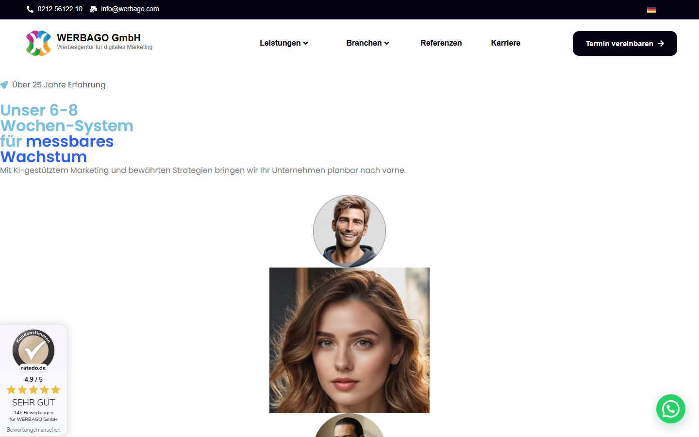 Startseite von WERBAGO GmbH, SEO-Agentur in Solingen