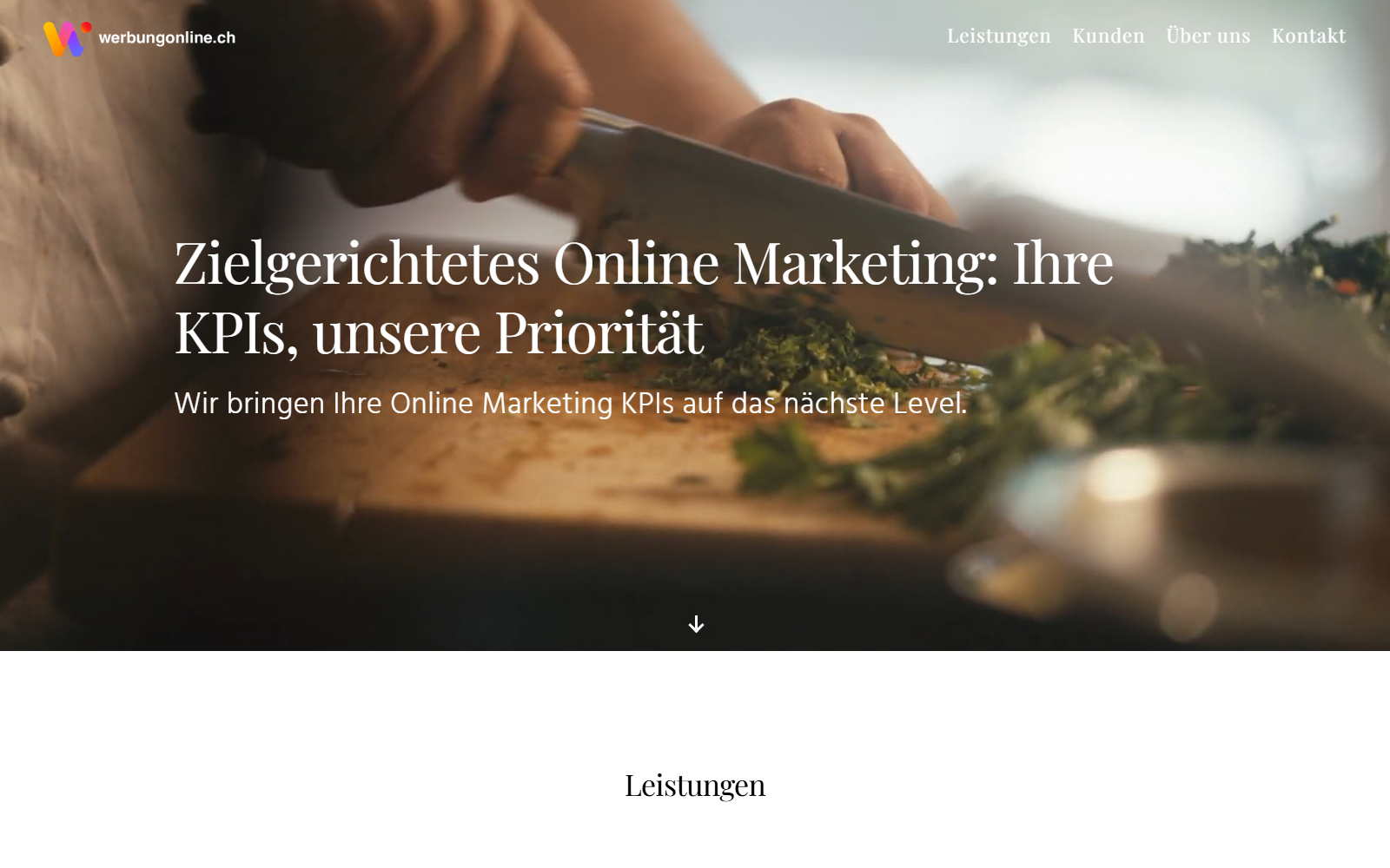 Startseite von Werbung Online Sutter GmbH, SEO-Agentur in Bern