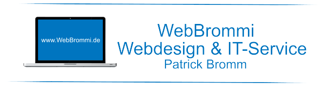 WebBrommi - Webdesign & IT-Service Patrick Bromm (Computer - Homepage - Werbung) Logo