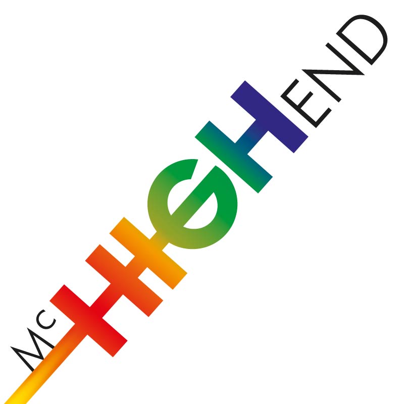 McHighEnd AG. Werbetechnik für Basel und Region. Mobile Messeprodukte. Grossformatdruck, Fine Art Printing.. Logo
