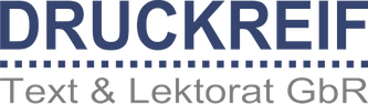 DRUCKREIF Text & Lektorat GbR Logo