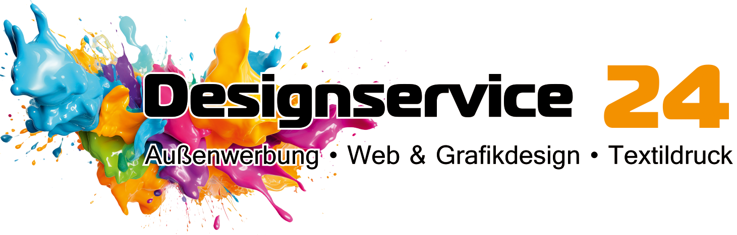 Fahrzeugfolierung, Schaufensterbeschriftung & Werbetechnik - Designservice24 Logo