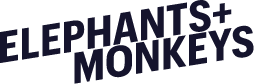Elephants & Monkeys I Digital- und KI-Agentur aus Basel Logo