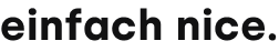 einfach nice digital Logo