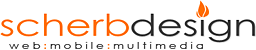 scherbdesign | web:mobile:multimedia Logo
