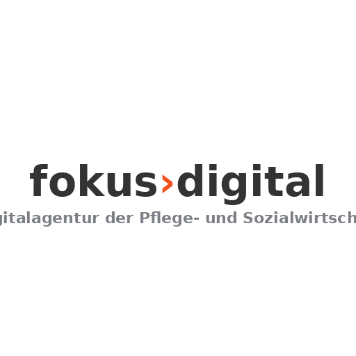 fokus digital GmbH | Die Digitalagentur der Pflege- und Sozialwirtschaft Logo