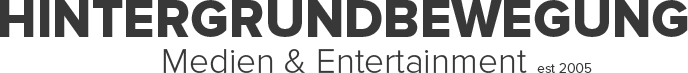 Hintergrundbewegung Medien & Entertainment Logo