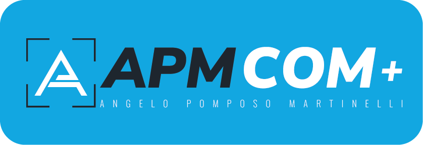APMCOM - Angelo Pomposo Martinelli - Werbeagentur- Fotograf - Web Designer - Grafik Designer - Video. Logo