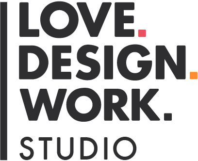 LOVE.DESIGN.WORK. STUDIO Logo