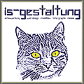 is-gestaltung für exklusive Schauwerbung und Webdesign Logo