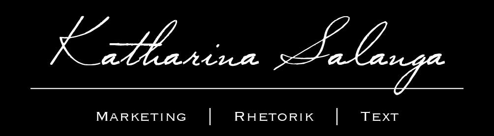Katharina Salanga - Marketing, Rhetorik, Text Logo