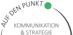 Auf den Punkt. Kommunikation & Strategie Logo