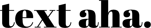 Text Aha - Marketingberatung und Texte Logo