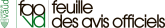 Feuille des Avis officiels Logo