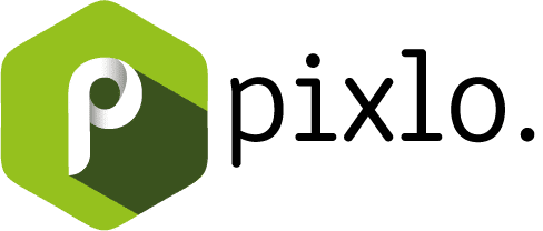 pixlo. webdesign + grafik Logo