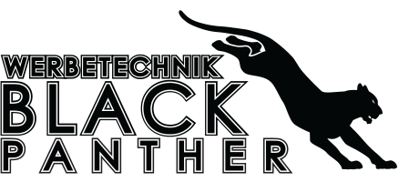 Werbetechnik Black Panther Logo