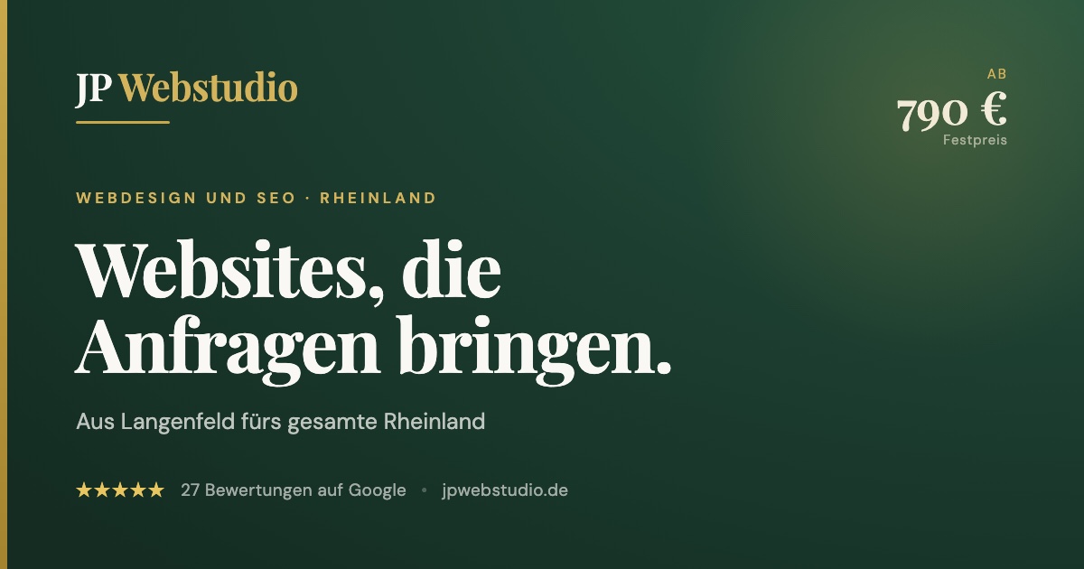 JP Webstudio | Webdesign & SEO Langenfeld Logo