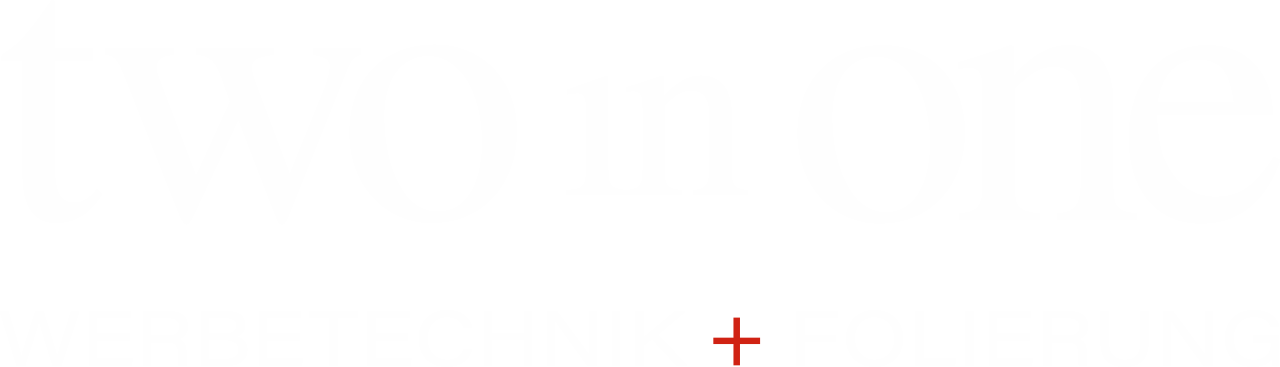 TWOinONE Werbetechnik + Folierung Logo