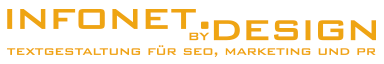 Infonet.byDesign Textgestaltung für SEO, Marketing und PR Logo