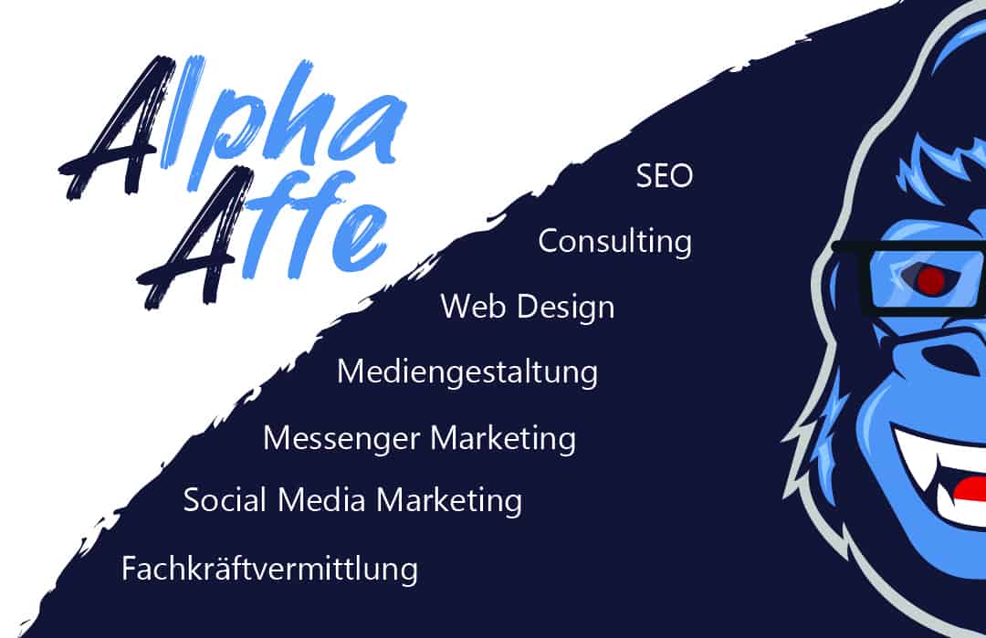 Alpha Affe - Multimediale Kommunikation | Webdesign | Online Marketing | Logo erstellen lassen | Mediengestaltung Logo