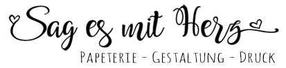 Sag es mit Herz Logo