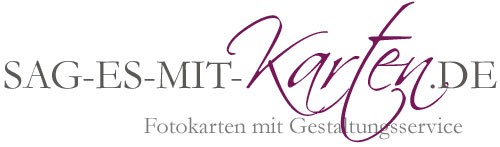 Sag es mit Karten Logo