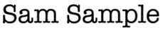 Sam Sample e.K. Werbeagentur Logo