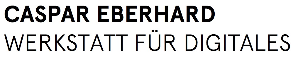 Caspar Eberhard - Werkstatt für Digitales Logo