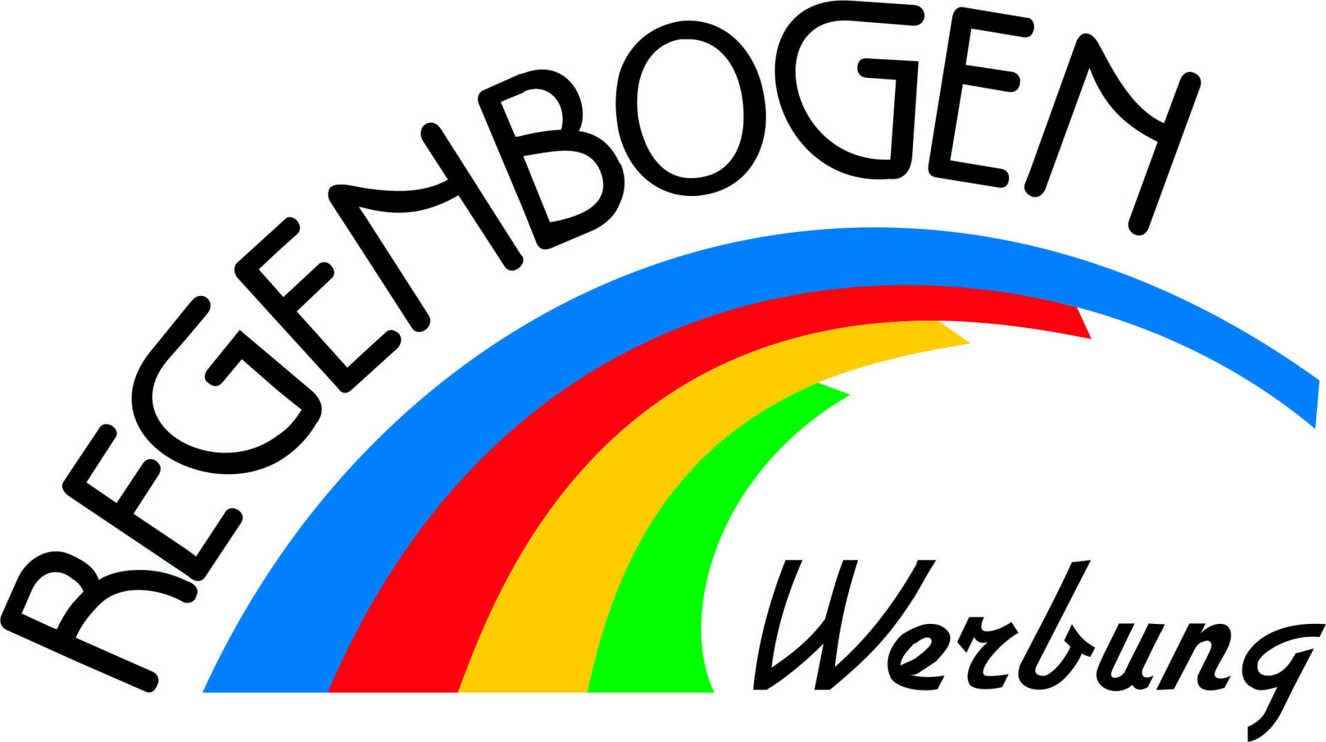 Regenbogen Werbung Logo
