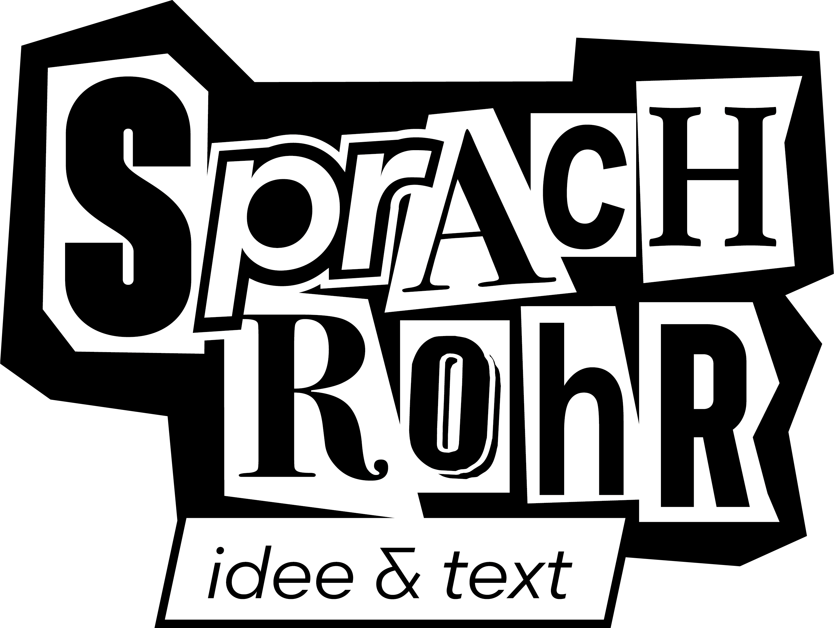 SPRACHROHR | idee & text Logo