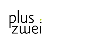 pluszwei GmbH – Büro für Gestaltung und Kommunikation Logo