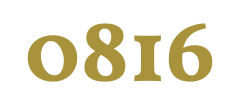 0816 Design Logo