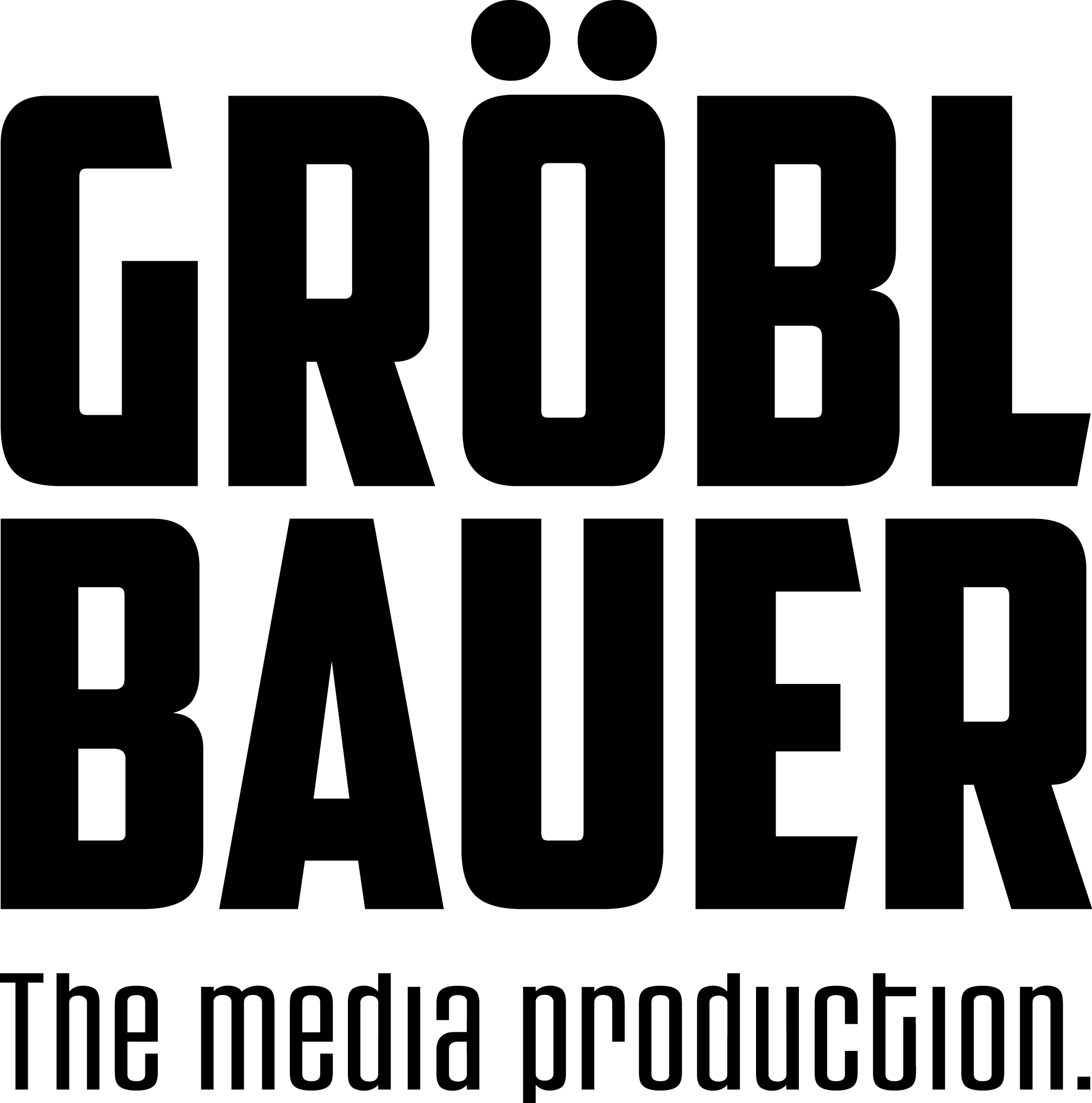 GRÖBLBAUER The media production. Logo