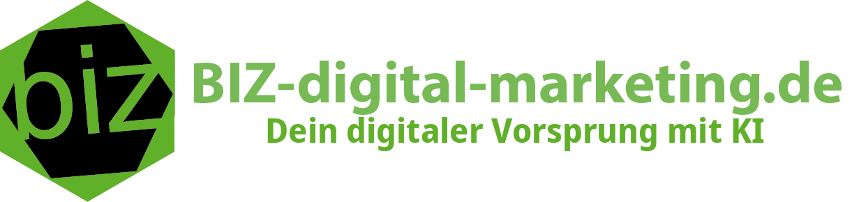 Dein digitaler Vorsprung mit KI – BIZ-Digital-Marketing.de Logo