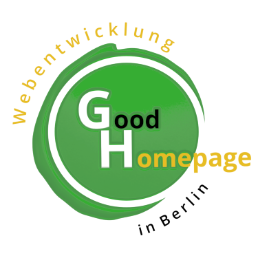 Webdesign Berlin - goodhomepage.de - WordPress, custom Plugins, custom Design Logo
